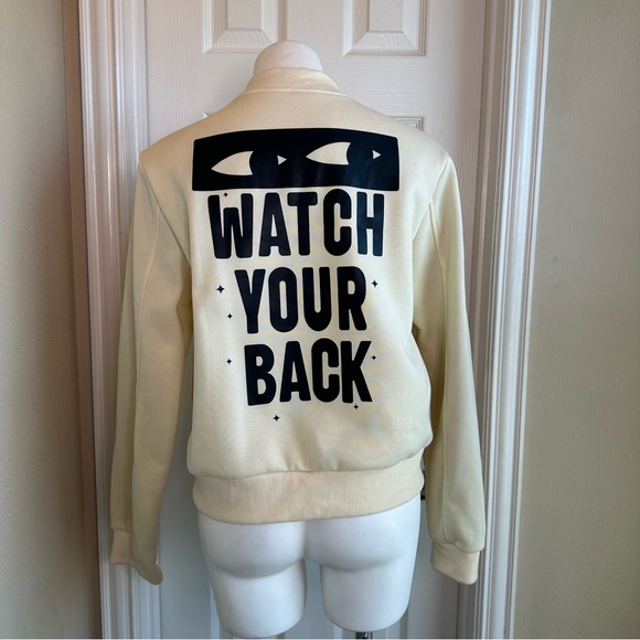 Protect your inner g • watch your back • crème & black jacket - Picture 5 of 6